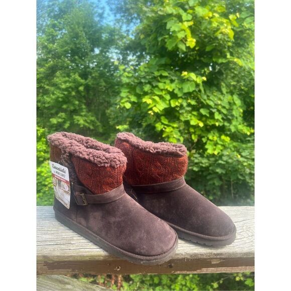 Muk Luks Womans Booties Sz 10 Brown Spice NWT - Picture 1 of 8